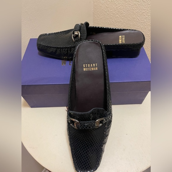 Stuart Weitzman Bobbit Serpentine shoes/Mules - Picture 1 of 10
